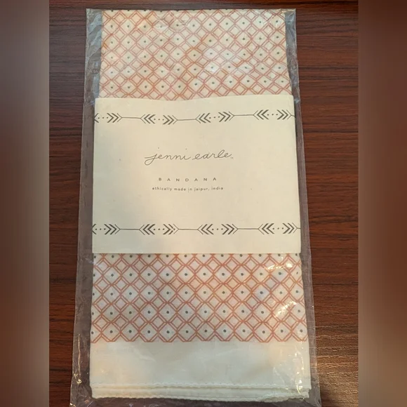 3 For $24 Peach and White Scarf - Picture 5 of 5